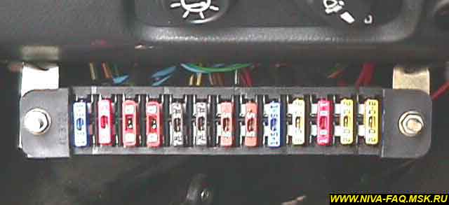 Замена блока предохранителей нива 21214 инжектор на флажковые