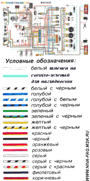 Электросхема ваз 2120