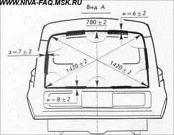 Кузов ВАЗ2121.Вид сзади